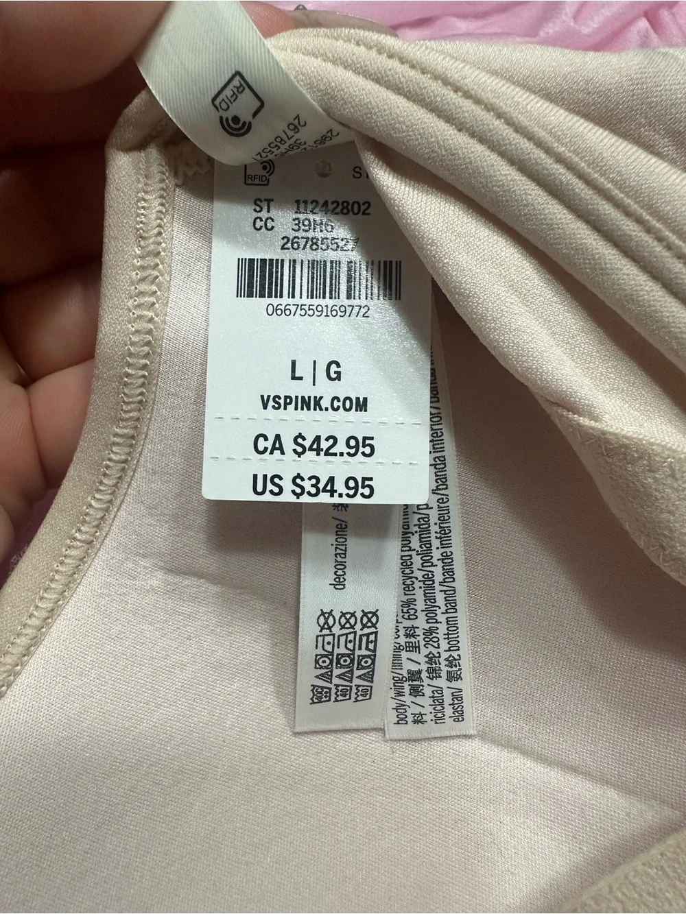 Victoria's Secret Push Up Seamless Wireless Bra - Large - Picture 7 of 7